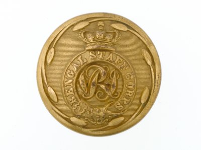 Bottone, Corpo di Stato Maggiore del Bengala, 1876-1891 da English School