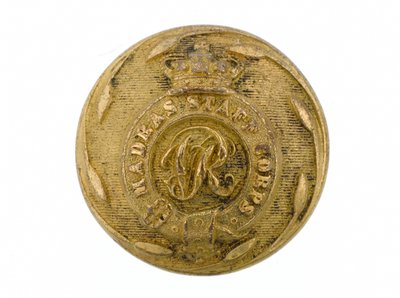 Bottone, Madras Staff Corps, 1861-1876 da English School
