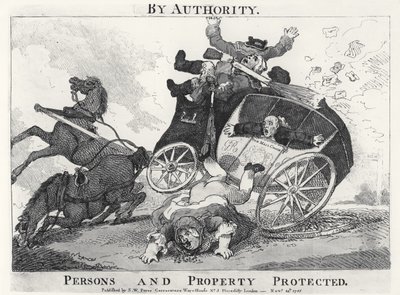 Per Autorità. Persone e Proprietà Protette, pub. da S.W. Fores, 1785 da English School