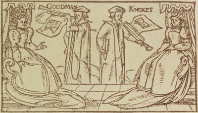 John Knox e Christopher Goodman arringano la regina Maria di Scozia da English School