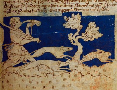 Scena di caccia, dal Bestiario da English School