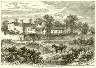 Caen Wood, Casa di Lord Mansfield, nel 1785 da English School