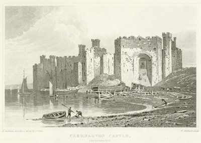 Castello di Caernarvon, Caernarvonshire da English School