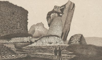 Castello di Caerphilly, torre pendente da English School