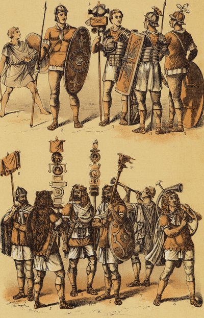 Cesare, Guerra Gallica: Soldati romani da English School
