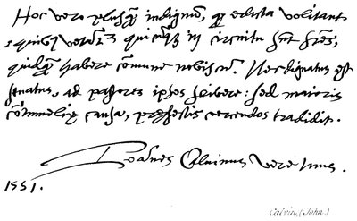 Calvino, (Giovanni) da English School
