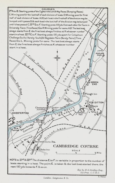 Corso di Cambridge (incisione colorata) da English School