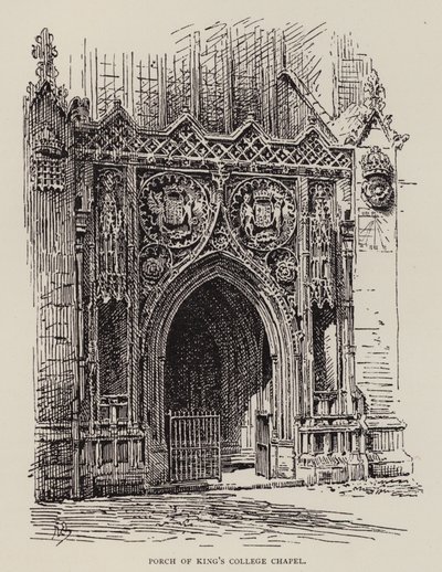 Cambridge: Portico della Cappella del King