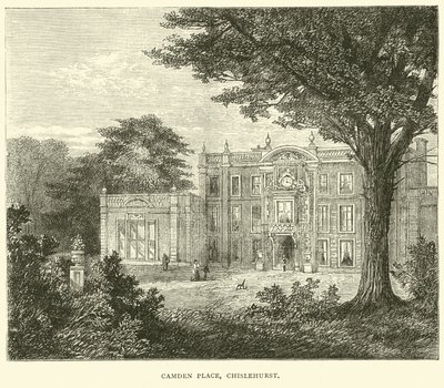 Camden Place, Chislehurst, settembre 1870 da English School