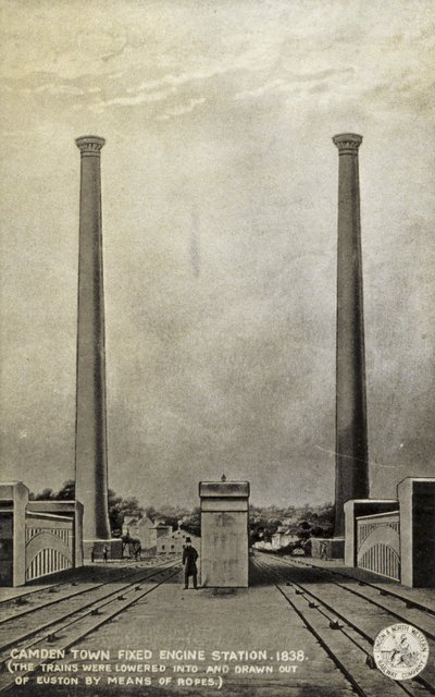 Stazione del Motore Fisso di Camden Town, 1838 da English School