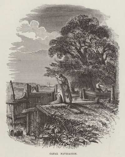 Navigazione del canale (incisione) da English School