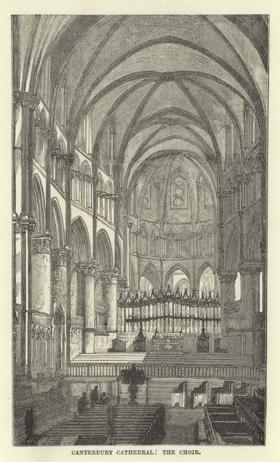 Cattedrale di Canterbury, il coro da English School