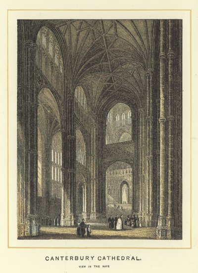 Cattedrale di Canterbury, vista nella navata da English School
