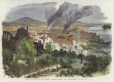 Canton e parte dei sobborghi, disegnati durante l