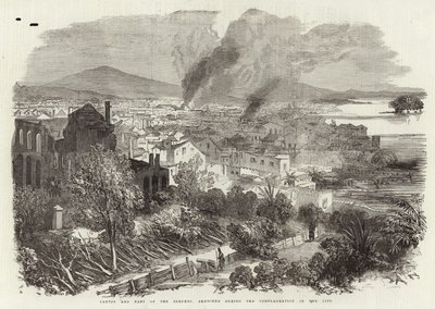 Canton e parte dei sobborghi, disegnati durante l
