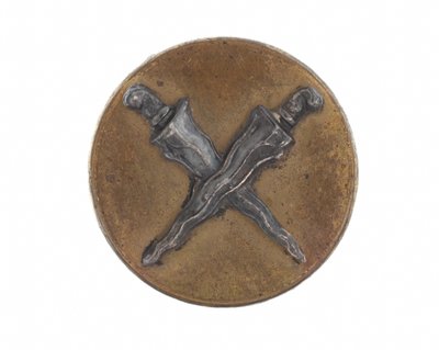 Bottone distintivo da berretto, Malay State Guides, 1896-1919 da English School