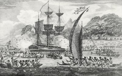 Il capitano Wallis attaccato dagli indiani da English School