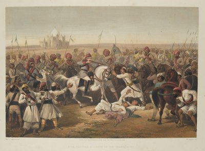 Cattura e morte degli Shahzadaghs, 1857 da English School