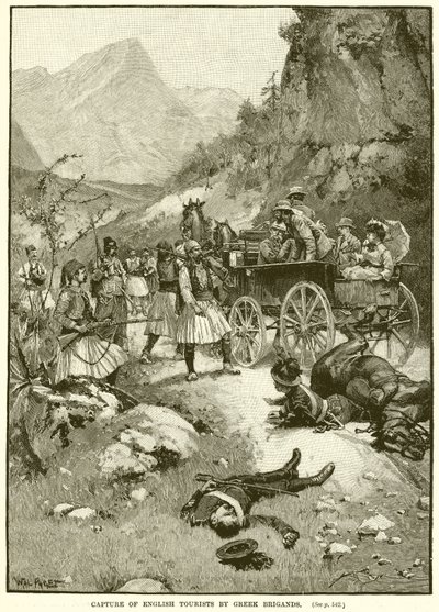 Cattura di turisti inglesi da parte di briganti greci da English School