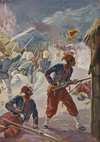 Cattura di Son Tay da parte dei francesi, Tonchino, 1884 da English School