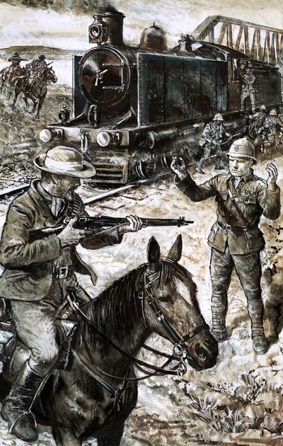 Cattura di Winston Churchill durante la guerra boera da English School