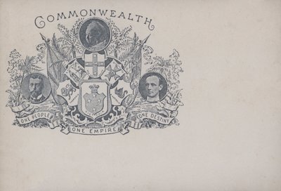 Cartolina celebrativa del Commonwealth e dell