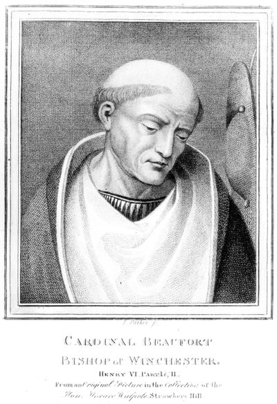 Cardinale Henry Beaufort, Vescovo di Winchester, inciso da J. Parker, 1791 da English School