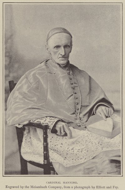 Il cardinale Manning (incisione) da English School