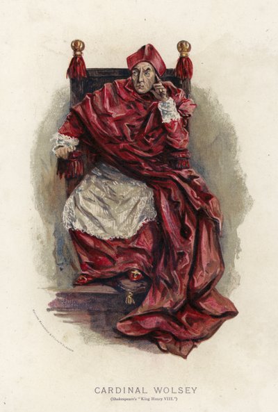 Cardinale Wolsey, da Enrico VIII di Shakespeare da English School