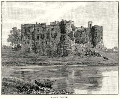 Castello di Carew (incisione) da English School