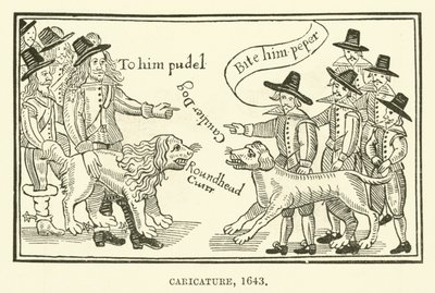 Caricatura, 1643 da English School