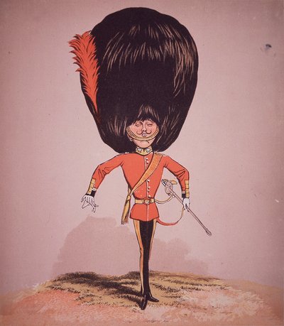Caricatura di un ufficiale delle Coldstream Guards, da 