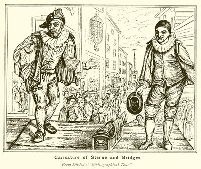 Caricatura di Sterne e Bridges da English School