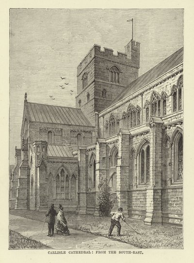 Cattedrale di Carlisle, da sud-est da English School