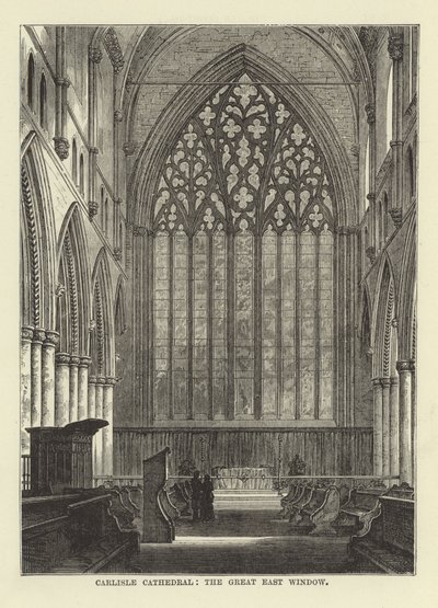 Cattedrale di Carlisle, grande finestra est da English School
