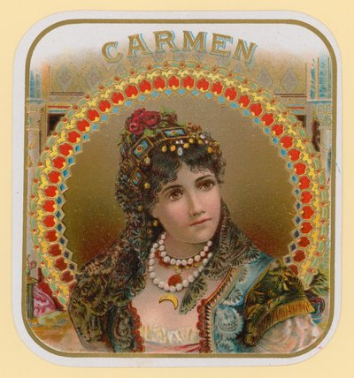 Carmen, etichetta di sigaro da English School