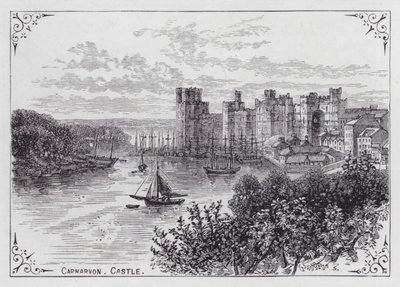 Castello di Carnarvon (incisione) da English School