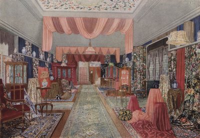 Showroom di tappeti e tessuti da Williamson e Cole da English School