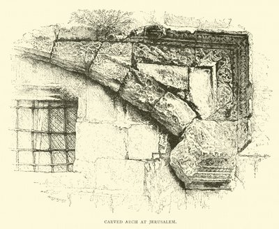 Arco scolpito a Gerusalemme da English School