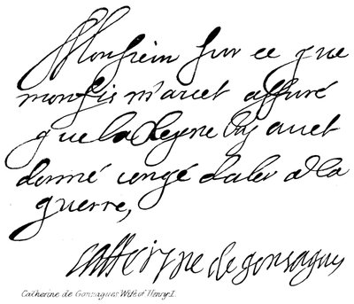Caterina di Gonzaga, Moglie di Enrico I da English School