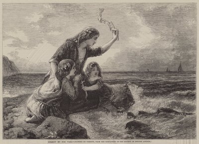Catturato dalla marea (incisione) da English School