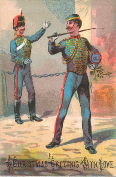 Cavalleria (militare), cartolina di Natale da English School
