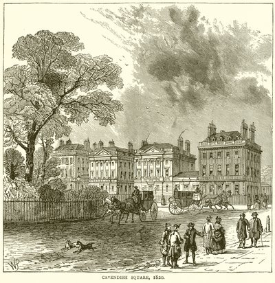 Cavendish Square, 1820 da English School