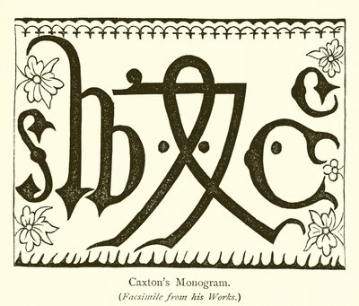 Monogramma di Caxton da English School