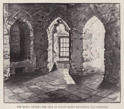 Cella nella Torre di Londra in cui la futura Regina Elisabetta I fu imprigionata nel 1554 durante il regno della sua sorellastra Maria I da English School