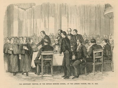 Festival del Centenario della Scuola di Lavoro per Orfani alla London Tavern da English School