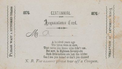 Carta di conoscenza centenaria da English School