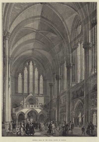 Sala centrale della Royal Courts of Justice da English School