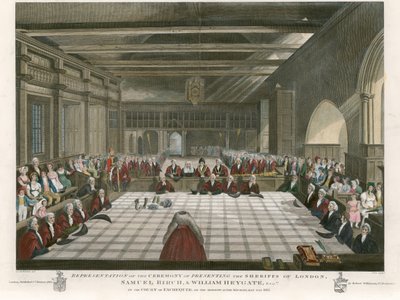 Cerimonia di Presentazione degli Sceriffi di Londra, Samuel Birch e William Heygate, nella Corte dell