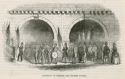 Cerimonia di apertura del tunnel del Tamigi da English School